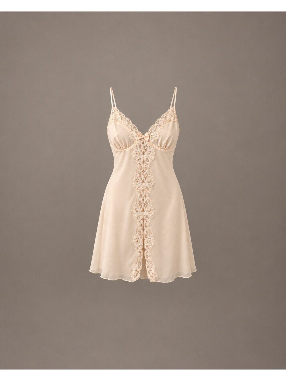 Vintage Victoria's Secret Gold Label Babydoll Nighty Short Lace Feminine Sexy M